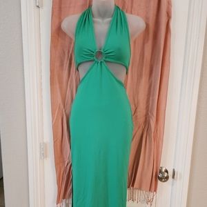 Capella Halter Maxi Dress with Cut Out Detail!